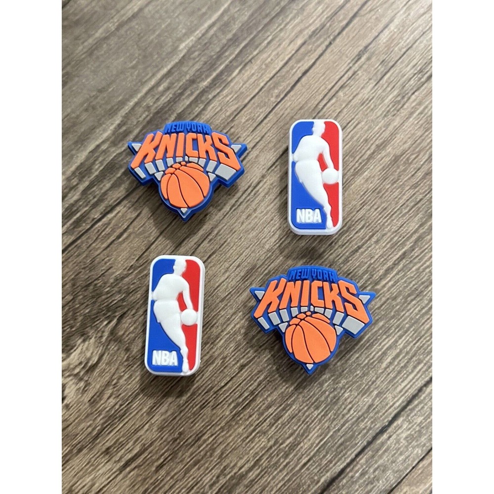 New York Knicks Basketball Team Sports Charm For Crocs Shoe Charms - 4 Pieces